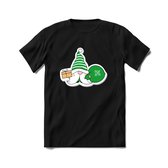 Kerstkabouter Buddy Kerst T-shirt | Groen | Jongens / Meisjes | Grappige Foute kersttrui Shirt Cadeau | Kindershirt | Leuke Elf, Rendier, Kerstboom en Kerstballen Ontwerpen. Maat 9