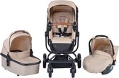 Cangaroo Ellada Beige 3-in-1 Combi Kinderwagen incl. Autostoel