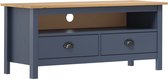 vidaXL Tv-meubel Hill Range 110x40x47 cm massief grenenhout grijs