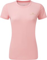 Ronhill Tech SS Tee Dames - sportshirts - roze/groen - maat M