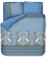 Pip Studio dekbedovertrek Flirting Birds blue - extra kussensloop (60x70 cm)