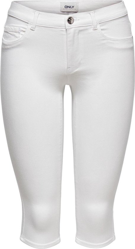 Only Jeans Onlrain Life Reg Sk Knickers Dnm No 15136463 White Dames Maat - XS
