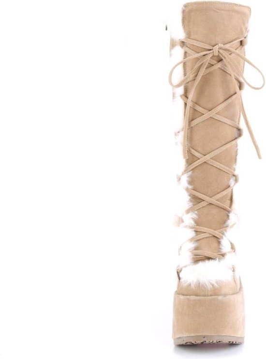 Demonia Platform Bottes femmes -36 Shoes- CAMEL-311 US 6 Marron