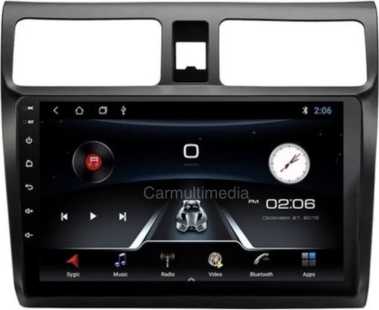 CAMECHO Android 12 Autoradio Voor Suzuki Swift (2003-2010) – 10,1 Inch, 2GB+64GB, CarPlay, Android Auto, Navigatie, Camera