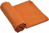 microvezel handdoek suede oranje L