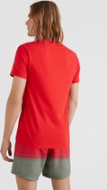 O'Neill T-Shirt Men EXPLORE T-SHIRT High Risk Red Xs - High Risk Red 100% Eco-Katoen Round Neck