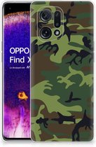 GSM Hoesje OPPO Find X5 Smartphonehoesje Camouflage