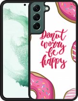 Galaxy S22+ Hardcase hoesje Donut Worry - Designed by Cazy