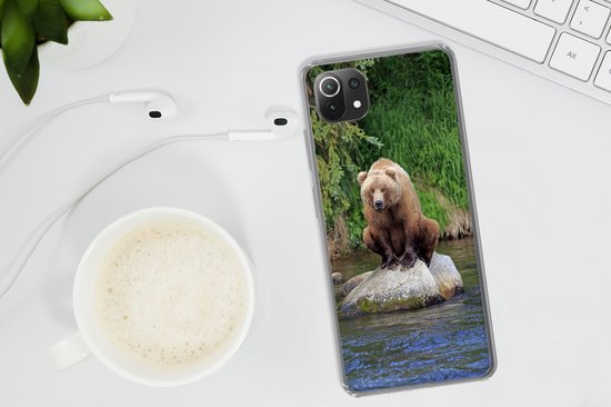 Coque Xiaomi Mi 11 Lite - Ours - Pierre - Animal - Coque en Siliconen