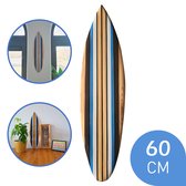 Tidez Surfboard Décoration - Planche de surf en bois - Décoration de planche de surf - Bluebird 60cm