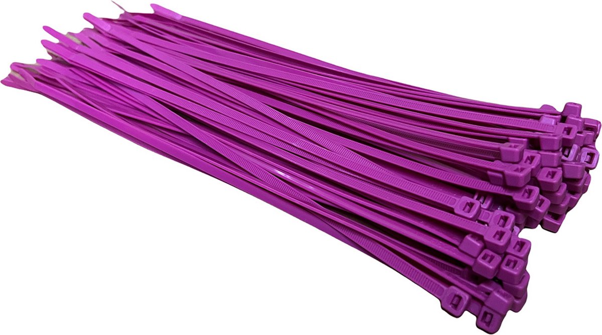 TD47 Kabelbinders 4.8 x 300 mm Fluor Roze - Tie wraps - Tyraps