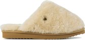 Warmbat Vrouwen Canvas    Harde zool  Pantoffels / dichte Sloffen - Mungo - Wit - Maat 36