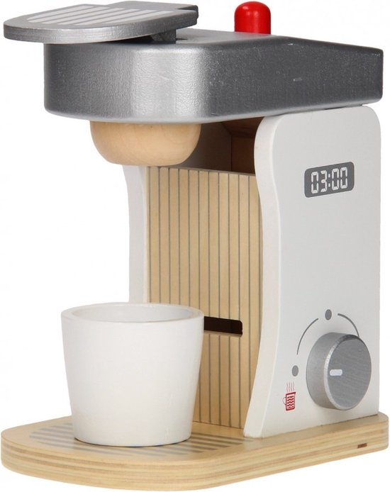 Machine à café et à thé en bois FSC® - multicolore, Jouet