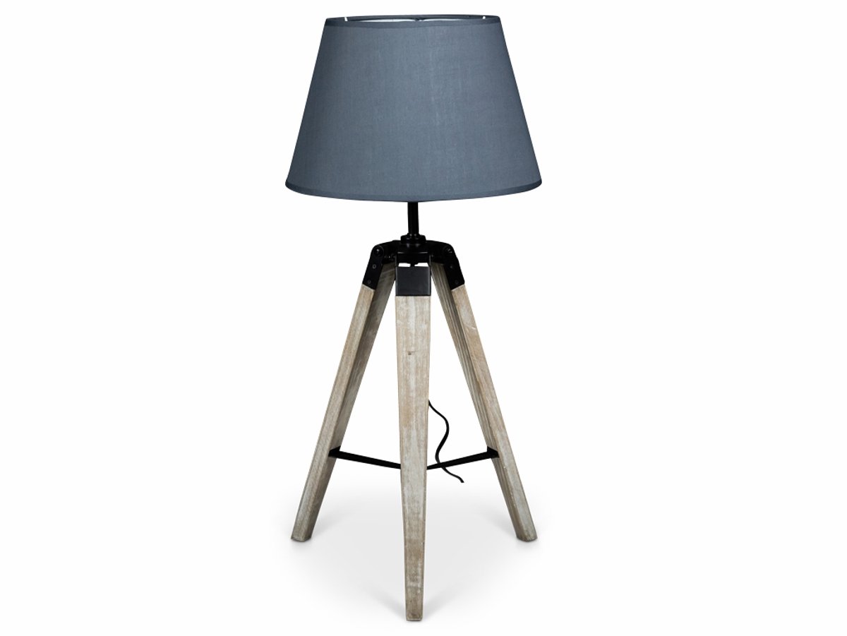 Lanterfant® Lamp Leentje - Grijs - Driepoot - Middelgroot