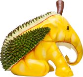 Elephant Parade - Return of Delightful Durian - Handgemaakt Olifanten Beeldje - 15cm