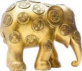 Elephant Parade - Lucky Coins - Handgemaakt Olifanten Beeldje - 10cm