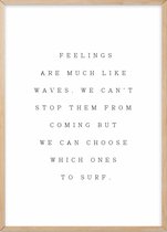 Poster Met Eiken Lijst - Feelings Poster