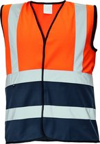 CRV Lynx Duo Signalisatie Verkeersvest 03030115 - Fluo Oranje/Marine - L