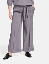 SAMOON Dames 7/8-broek met wijde pijpen van lyocell Iron Grey-52