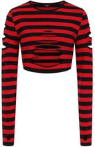 Banned - CHANTREA Crop top - L - Rood