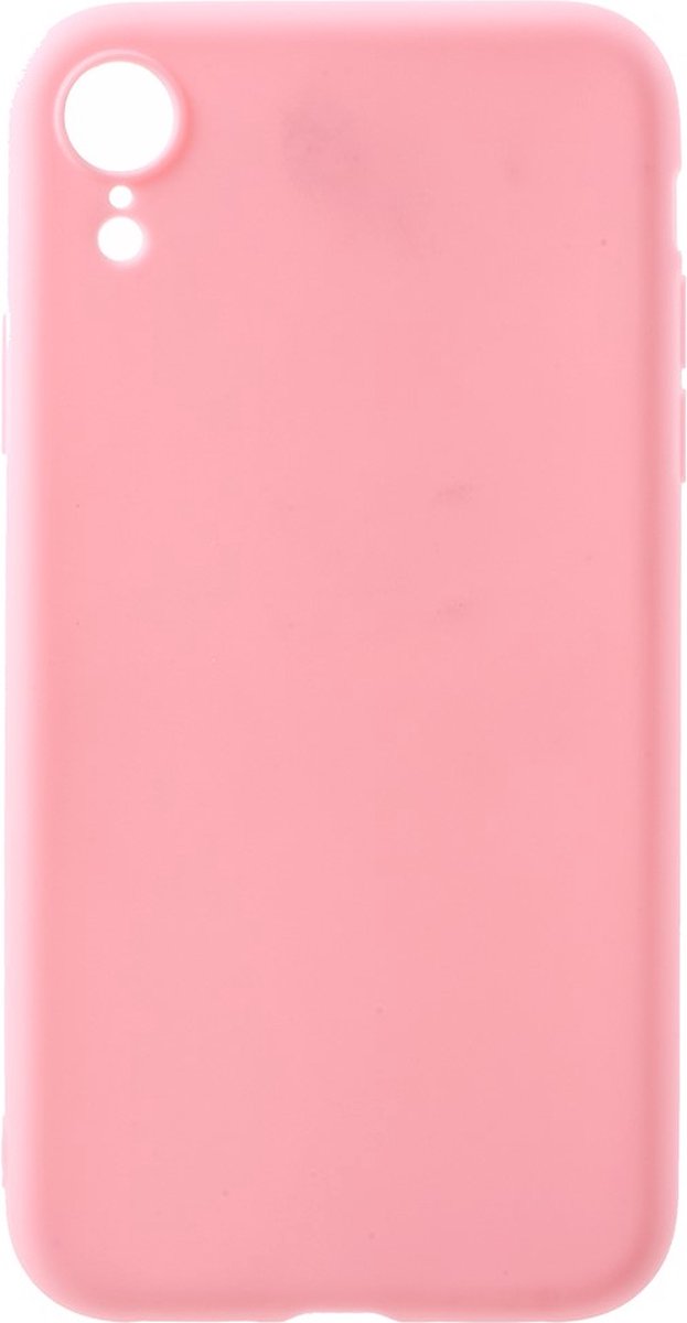Peachy Matte TPU Case Flexibel geschikt voor iPhone XR - Roze