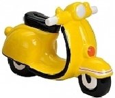 Spaarpot scooter geel 20 cm