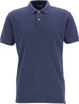 Profuomo slim fit polo - katoen pique - indigo blauw -  Maat: S