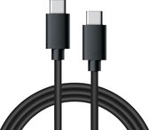 USB-C naar USB-C kabel - 1 meter - Zwart