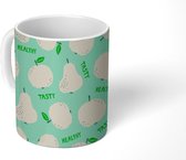 Mok - Koffiemok - Patroon - Eten - Gezond - Mokken - 350 ML - Beker - Koffiemokken - Theemok