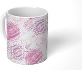 Mok - Koffiemok - Lavendel - Zen - Patronen - Mokken - 350 ML - Beker - Koffiemokken - Theemok