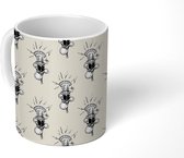 Mok - Koffiemok - Muziek - Karaoke - Patroon - Mokken - 350 ML - Beker - Koffiemokken - Theemok