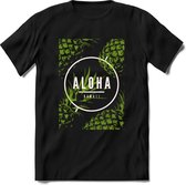 Aloha Hawaï | TSK Studio Vêtements d'été T-shirt | Vert | Messieurs / Dames | Chemise de plage Perfect cadeau d'anniversaire taille L
