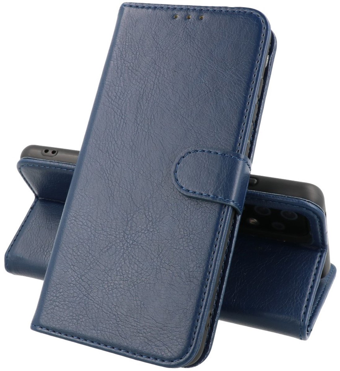 Hoesje Geschikt voor Honor 50 Pro - Kaarthouder Book Case Telefoonhoesje - Navy