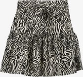 TwoDay dames skort met zebraprint - Zwart - Maat L