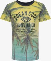 TwoDay jongens T-shirt met palmbomen - Geel - Maat 98/104