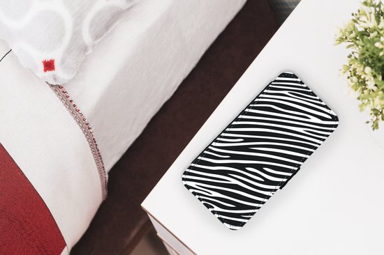 Étui pour téléphone iPhone 7 Bookcase - Imprimé animal - Zebra - Zwart - Avec poches - Étui portefeuille avec fermeture magnétique