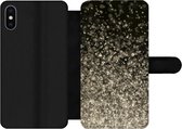 Bookcase Geschikt voor iPhone XS Max telefoonhoesje - Glitters - Abstract - Design - Met vakjes - Wallet case met magneetsluiting