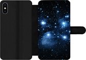 Bookcase Geschikt voor iPhone XS Max telefoonhoesje - Universum - Planeten - Sterren - Jongens - Meisjes - Kinderen - Met vakjes - Wallet case met magneetsluiting