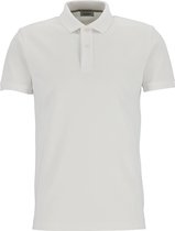 Profuomo slim fit polo - katoen pique - wit -  Maat: S