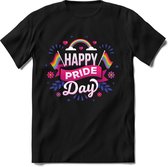 Pride Day | Pride T-Shirt Heren - Dames - Unisex | LHBTI / LGBT / Gay / Homo / Lesbi |Cadeau Shirt | Grappige Love is Love Spreuken - Zinnen - Teksten Maat L