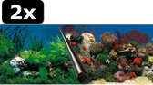 2x FOTO ACHTERWAND STONE+CORAL 60X30CM