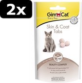 2x GIMCAT SKIN & COAT TABS 40GR