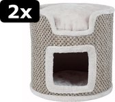 2x TOWER RIA LGRIJS 37X37X37CM