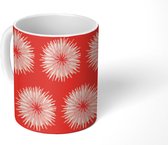 Mok - Koffiemok - Patroon - Lijn - Bloemen - Mokken - 350 ML - Beker - Koffiemokken - Theemok