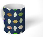 Mok - Koffiemok - Bladeren - Abstract - Patronen - Mokken - 350 ML - Beker - Koffiemokken - Theemok