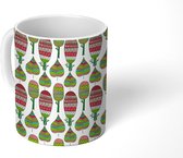 Mok - Koffiemok - Bladeren - Bloemen - Patronen - Mokken - 350 ML - Beker - Koffiemokken - Theemok