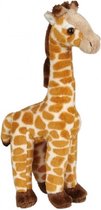 Pluche gevlekte giraffe knuffel 23 cm - Giraffen safaridieren knuffels - Speelgoed knuffeldieren/knuffelbeest voor kinderen