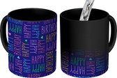 Magische Mok - Foto op Warmte Mokken - Koffiemok - Regenboog - Quotes - Happy Birthday - Magic Mok - Beker - 350 ML - Theemok