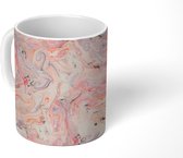 Mok - Waterverf - Abstract - Marmer print - Patronen - Mokken - 350 ML - Beker - Uitdeelcadeautjes