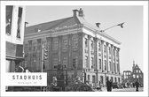 Walljar - Stadhuis Groningen '45 - Zwart wit poster